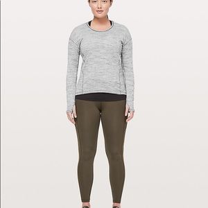 lululemon sweat embrace long sleeve in grey